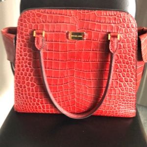 Michael kors beautiful red reptile bag purchased from the runway collection